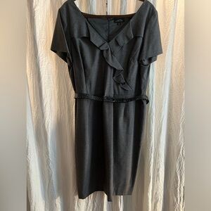 Tahari grey dress